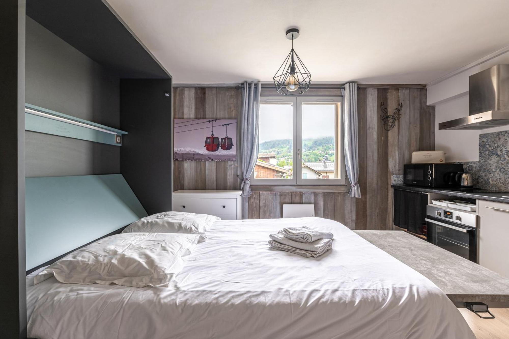 Appartements Vue Mont-Joly A 2 Pas Tramway Mont-Blanc - Studio 1 Piece Saint-Gervais-les-Bains Exterior foto